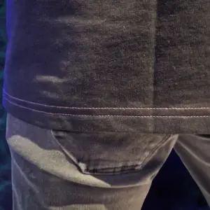 Narosaki T Shirt Nyssira schwarz 666001 Saum Detail