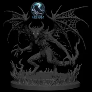 Düsterschwinge Figur Resin Druck