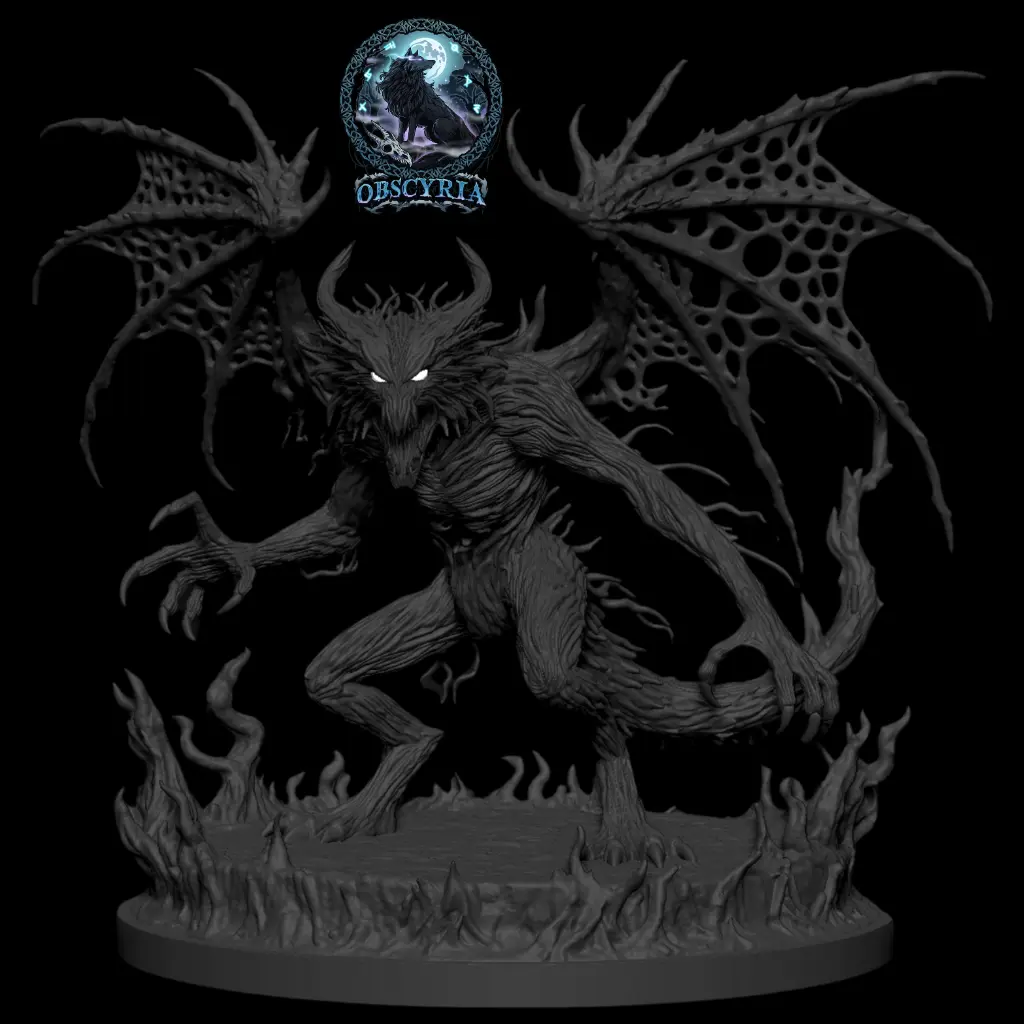 Düsterschwinge Figur Resin Druck