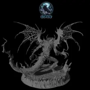 Alternative view of Düsterschwinge Figur Resin Druck