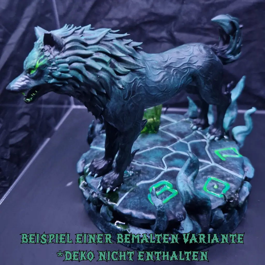 Schattenwolf Figur Resin Druck – Bild 5
