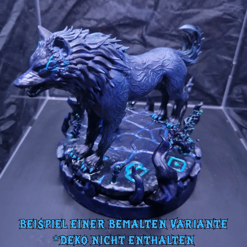 Schattenwolf Figur Resin Druck – Bild 6