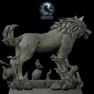 Obscyria Schattenwolf Figur OBS666331 seite 1