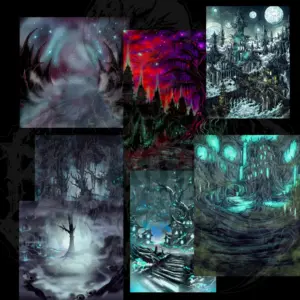 Obscyria 666888 Stickerset Staedte REgionen