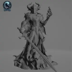 Kael – Lunariswächter aus Nebeldämmerung Figur Resin Druck